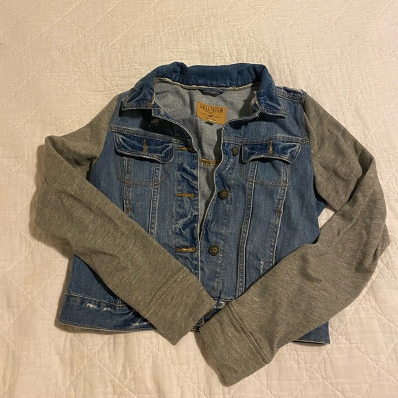 SOLD Host Pick<3 Hollister Denim Sweatshirt Jacket - Picture 5 of 12